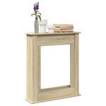 VidaXL Cadre de cheminée chêne sonoma 75x20x87 5 cm bois d'ingénierie