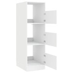 vidaXL Armoire à Laver avec stockage Blanc Bois d'ingénierie