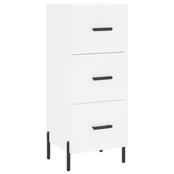 vidaXL Buffet blanc 34 5x34x90 cm bois d'ingénierie