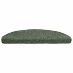 vidaXL Tapis d'escalier autocollants 5 pièces 65 x 21 x 4 cm Vert Demi-rond Grand