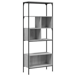 vidaXL Bibliothèque 5 niveaux sonoma gris 76x33x188 5 cm