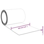vidaXL Rouleau de rideau en bande PVC 2 6 mm x 300 mm 25 m