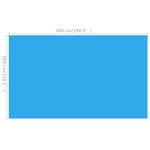 vidaXL Couverture de piscine rectangulaire 500x300 cm PE Bleu