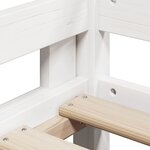 vidaXL Lit superposé sans matelas blanc 90x200 cm bois de pin massif