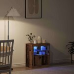 vidaXL Buffet Marron 60.5 x 37 x 67 cm Bois d'ingénierie