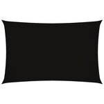 vidaXL Voile de parasol tissu oxford rectangulaire 2x4 5 m noir