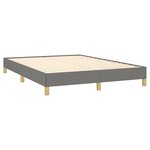 vidaXL Cadre de lit sans matelas gris foncé 160x200 cm tissu