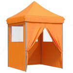 vidaXL Tente de réception pliable escamotable avec 4 parois latérales