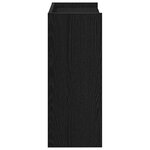 vidaXL Étagère à chaussures noir 60x25x62 cm bois d'ingénierie
