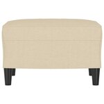 vidaXL Repose-pied Crème 60x50x41 cm Tissu