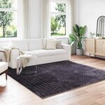 vidaXL Tapis de surface Carré HUARTE Beige 200 x 200 cm Polyester