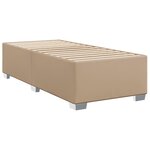 vidaXL Sommier à lattes de lit avec matelas Cappuccino 80x200 cm
