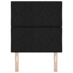 vidaXL Tête de lit avec des lumières à LED Réglable Noir 80 cm tissu