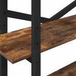 vidaXL Étagère Chêne fumé 100 x 33 5 x 178 cm Bois d'ingénierie