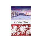 Carte De Voeux - Bonne Année Paysage Enneigé  Visuel Aléatoire*