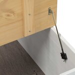 vidaXL storage box avec étagère Blanc 78 x 78 x 45 cm Pin massif