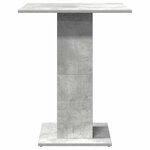vidaXL Table de bistro Gris béton 60x60x75 cm Bois d'ingénierie