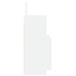 vidaXL Ensemble de meubles salle de bain 3 Pièces blanc bois d'ingénierie