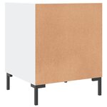 vidaXL Tables de chevet 2 Pièces blanc 40x40x50 cm bois d’ingénierie