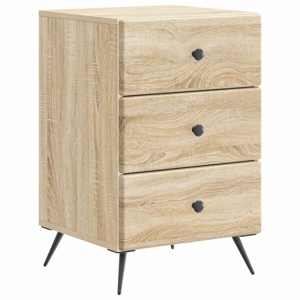 vidaXL Cabinet de chevet avec tiroir Chêne Sonoma 43 x 41 x 66 5 cm