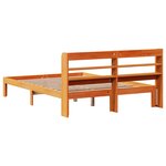 vidaXL Cadre de lit sans matelas cire marron 120x200cm bois pin massif