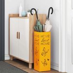 vidaXL Porte-parapluie Moutarde 15 5 x 15 5 x 49 cm Métal