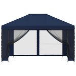 vidaXL Abri de jardin avec parois 4 × 3 m Bleu Polyester et Acier