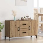vidaXL Buffet Chêne artisanal 100 x 36 x 60 cm Bois d'ingénierie