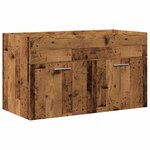 vidaXL Ensemble de meubles salle de bain 2 Pièces bois d'ingénierie