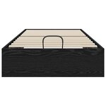 vidaXL Cadre de lit ottoman Chêne noir 80 5 x 200 cm Bois d'ingénierie