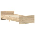vidaXL Cadre de lit sans matelas chêne sonoma 100x200 cm