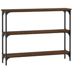 vidaXL Table console chêne marron 100x22 5x75 cm bois d'ingénierie