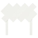 vidaXL Tête de lit Blanc 92x3x81 cm Bois massif de pin