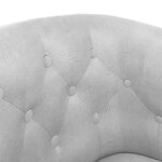 vidaXL Fauteuil argenté similicuir