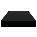 vidaXL Étagère murale flottante noir 50x23x3 8 cm MDF