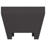 vidaXL Braise Noir 50 x 50 x 38 cm Acier