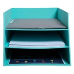 Corbeille À Courrier Combo 3 Niveaux Carton Teksto - Couleurs Assorties - X 4 - Exacompta