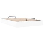 vidaXL Cadre de lit ottoman sans matelas blanc 140x200 cm similicuir