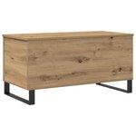 vidaXL Table basse chêne artisanal 90x44 5x45 cm bois d'ingénierie