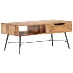 vidaXL Table basse 88x55x40 cm Bois massif