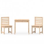 vidaXL Ensemble de bistrot de jardin 3 Pièces bois de pin massif