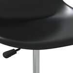 vidaXL Chaises à manger pivotantes lot de 4 noir PP