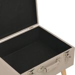 vidaXL Tabouret de rangement 40 cm Beige Tissu