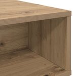 vidaXL Table basse Chêne artisanal 80 x 46 x 35 cm Bois d'ingénierie