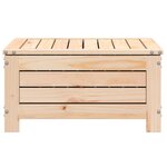 vidaXL Repose-pied de jardin avec coussin bois de pin massif
