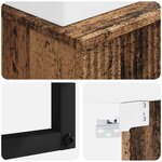 vidaXL Basin de lavage mural Bois ancien 40 x 41 x 39 cm