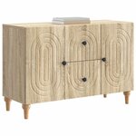 vidaXL Meuble TV Chêne Sonoma 89 x 34 5 x 60 cm Bois d'ingénierie