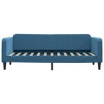 vidaXL Lit de jour avec gigogne sans matelas bleu 80x200 cm