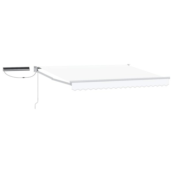 vidaXL Auvent rétractable électrique Blanc 3 5 x 2 5 m