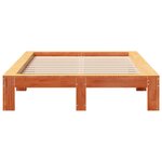 vidaXL Cadre de lit sans matelas cire marron 120x200cm bois pin massif